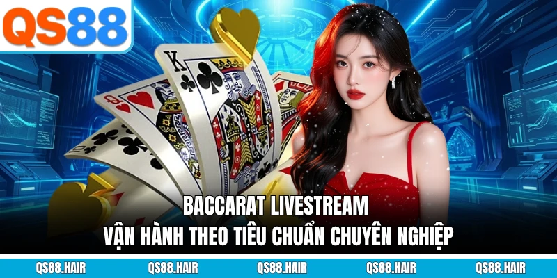 Baccarat livestream vận hành theo tiêu chuẩn chuyên nghiệp