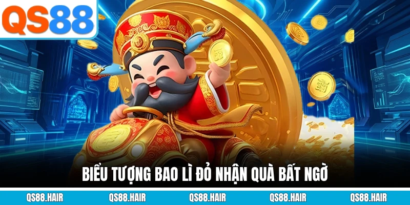 Biểu tượng bao lì đỏ nhận quà bất ngờ