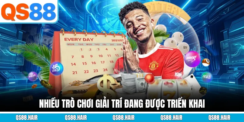 Nhiều trò chơi giải trí đang được triển khai